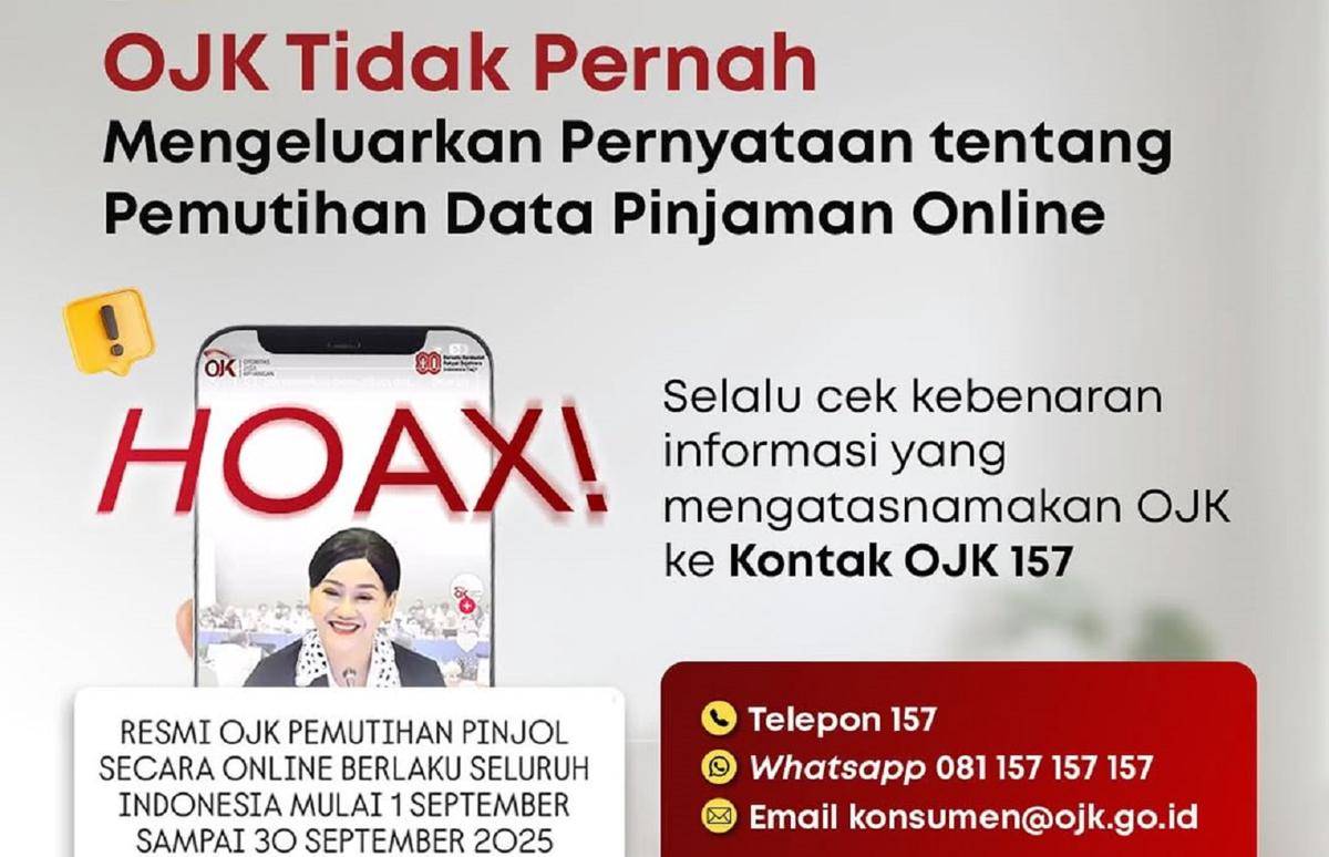 Joki pinjol tawarkan jasa hapus data, tapi justru menguras limit dan menjerumuskan korban lebih dalam. (instagram.com/ojkindonesia)