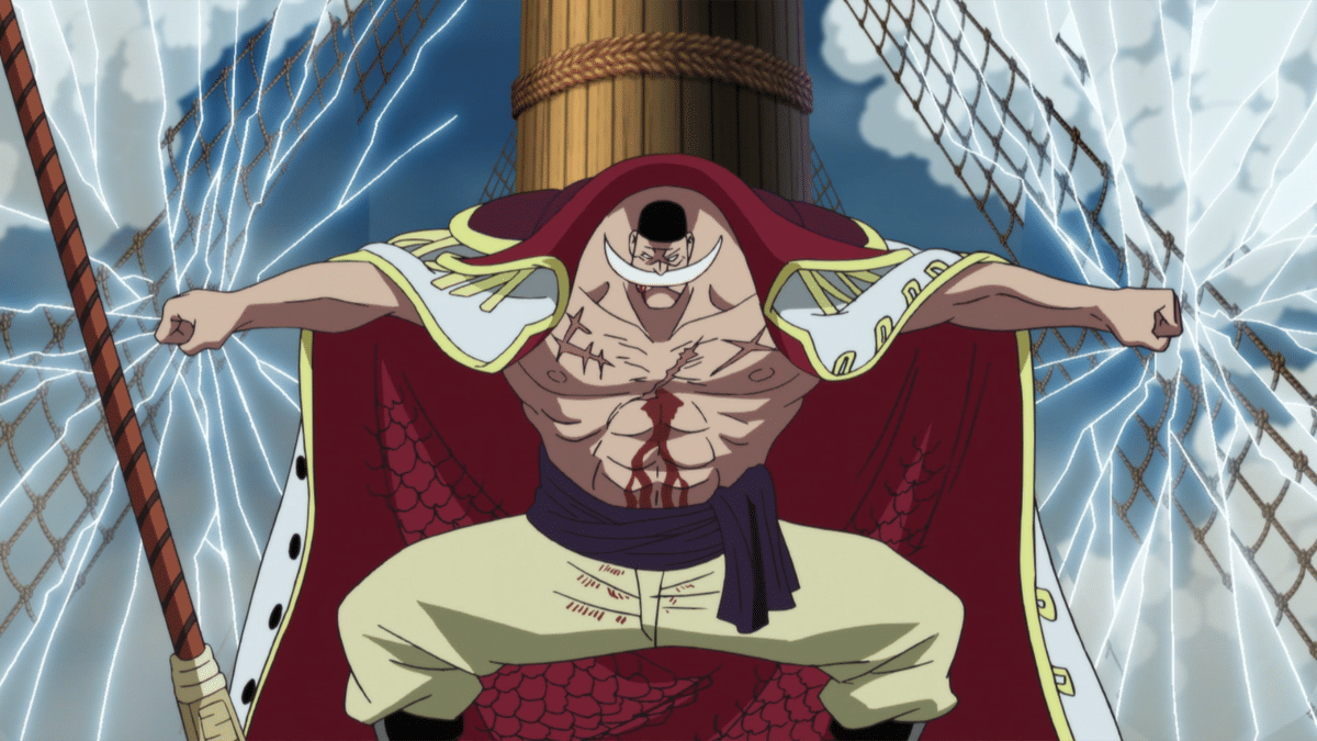 Edward Newgate yang tengah menggunakan kekuatan Gura Gura no Mi dalam anime One Piece (dok. Toei Animation/One Piece)