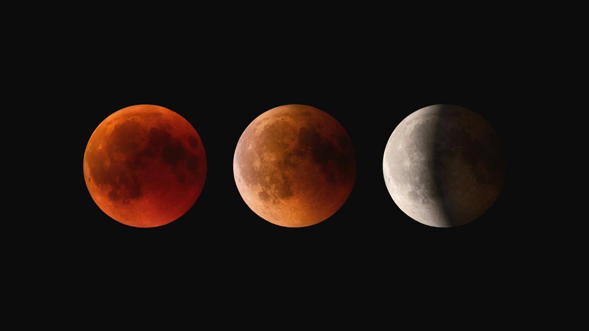 gambar proses terjadinya gerhana bulan (unsplash.com/Claudio Testa)