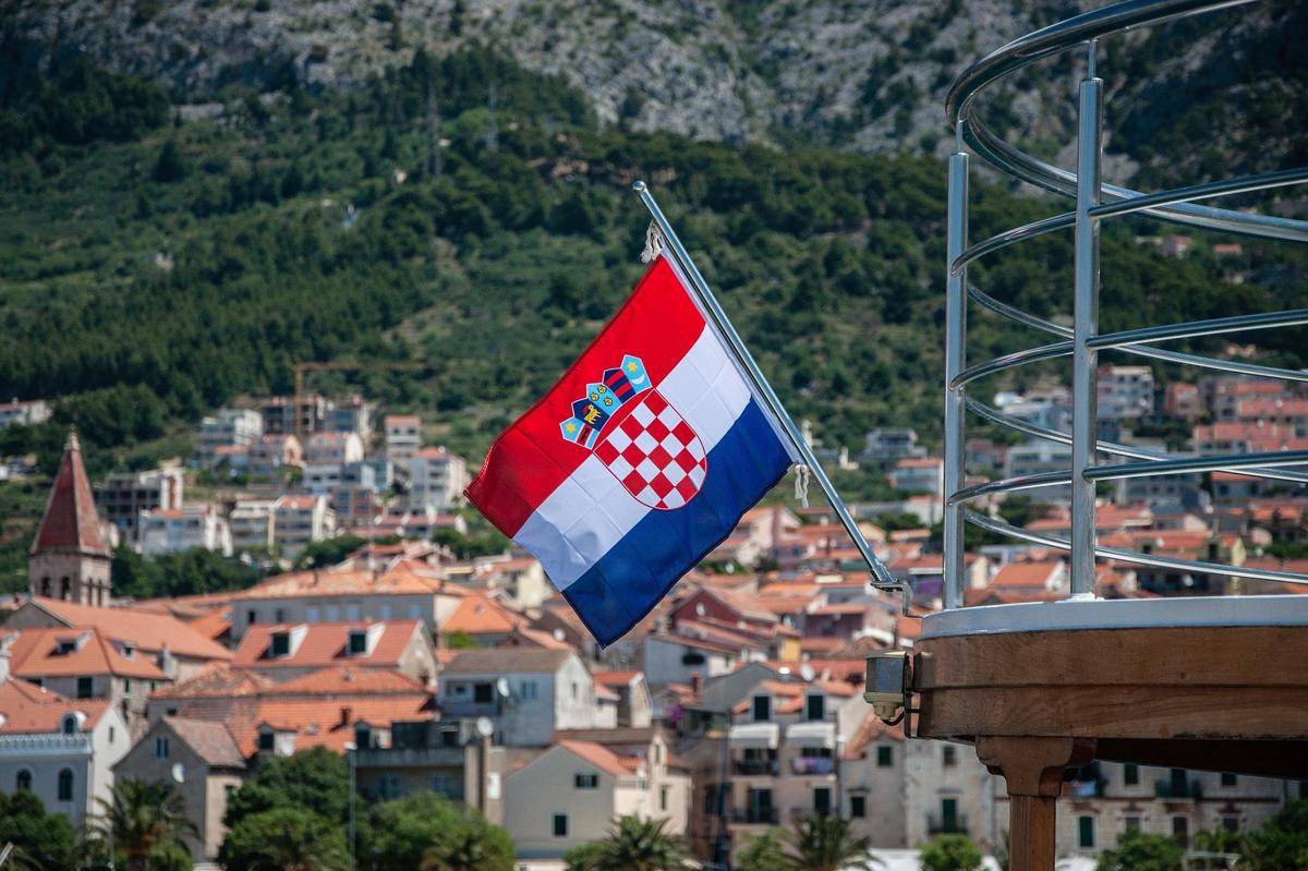 ilustrasi bendera Kroasia