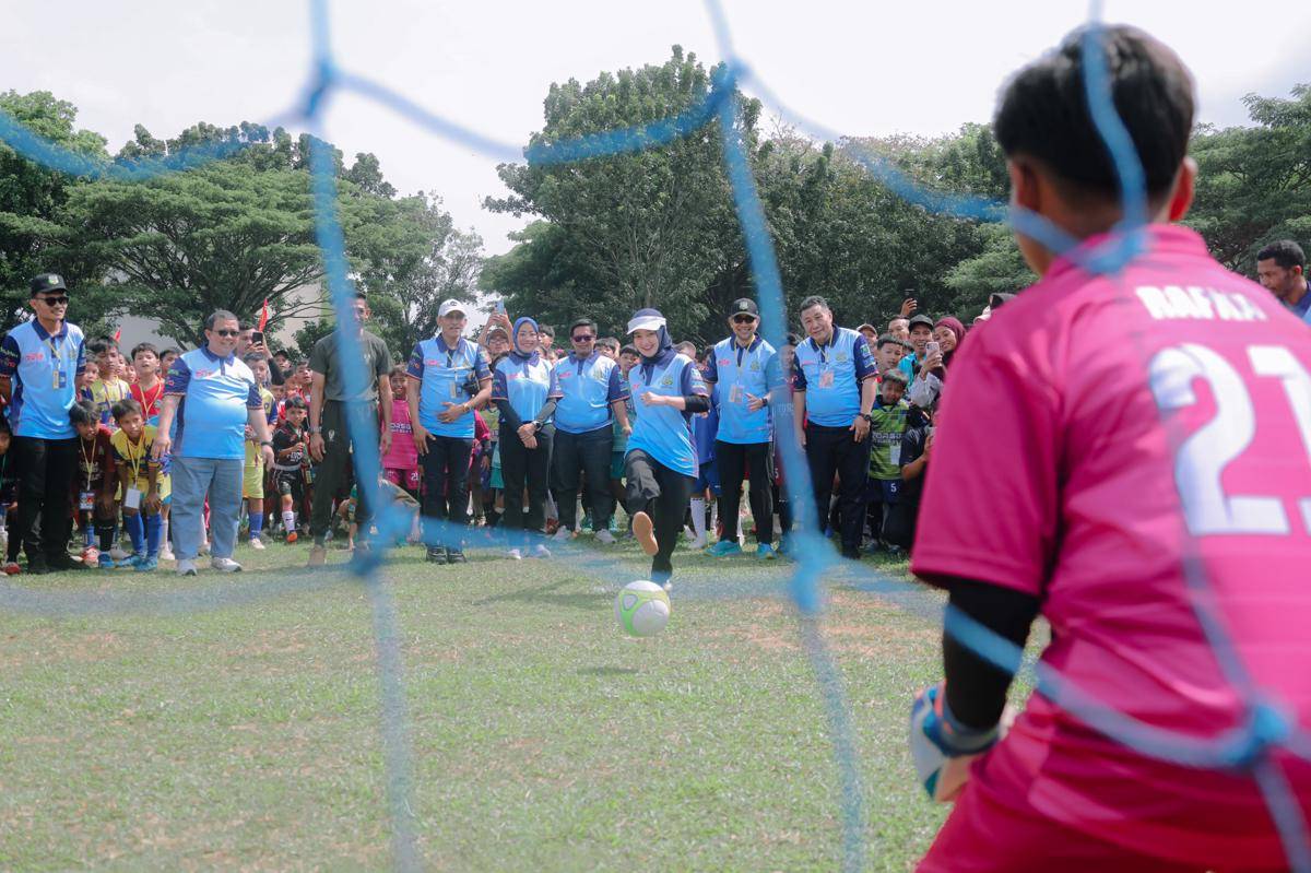 Wakil Gubenur Lampung, Jihan Nurlela saat membuka Forsgi. (IDN Times/Adpim Pemprov Lampung)