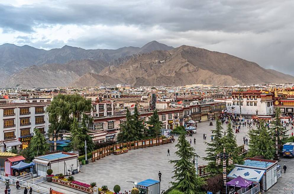 potret Jalan Barkhor, Lhasa