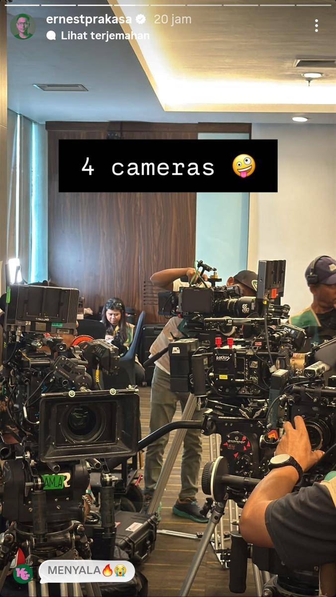 Ernest Prakasa syuting film baru di Pestapora