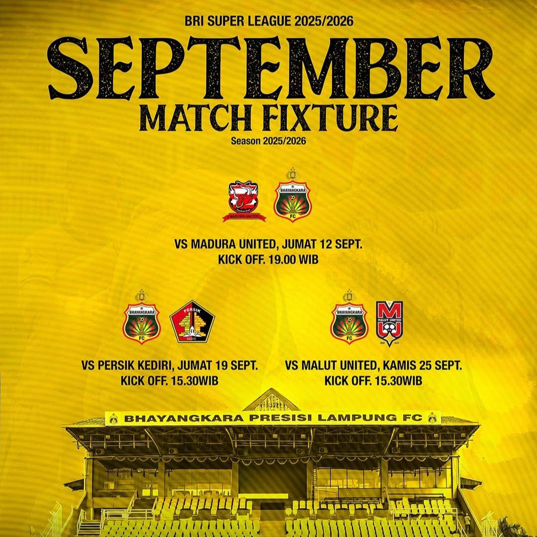 Presisi Lampung FC Bulan September 2025