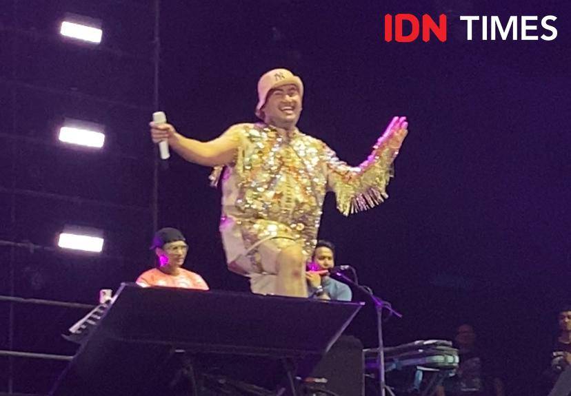 potret King Nassar di Pestapora 2025 hari ketiga, Minggu (7/9/2025)