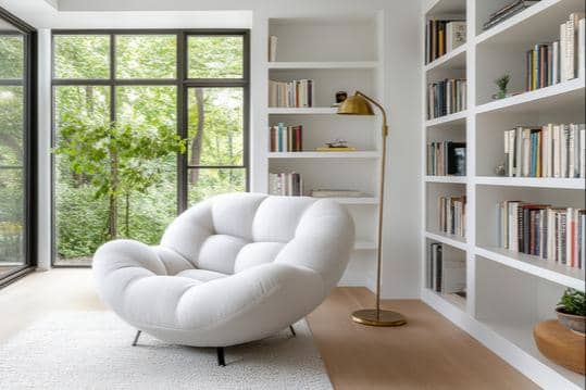 Ide desain ruang baca minimalis modern