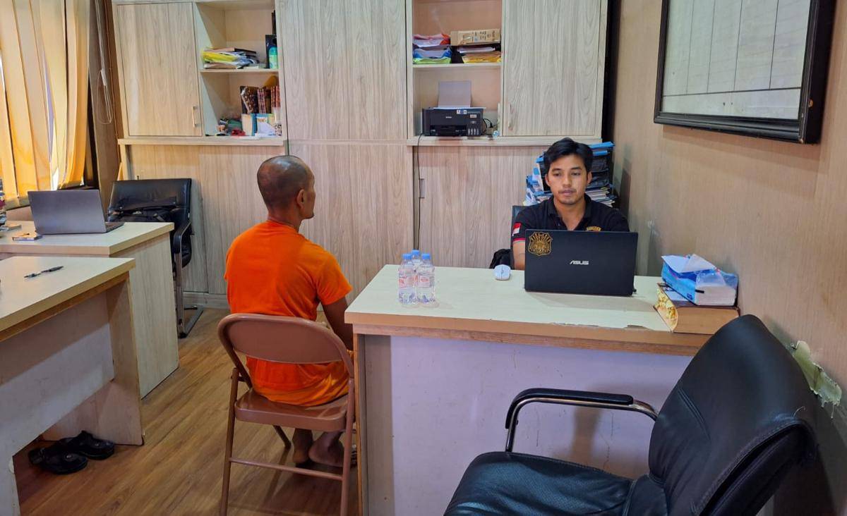 Pelaku pengoplos beras di Serang
