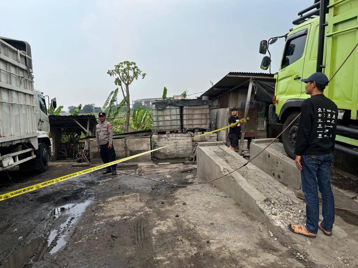Lokasi sopir truk gantung diri di Serang (Dok. Polres Serang)