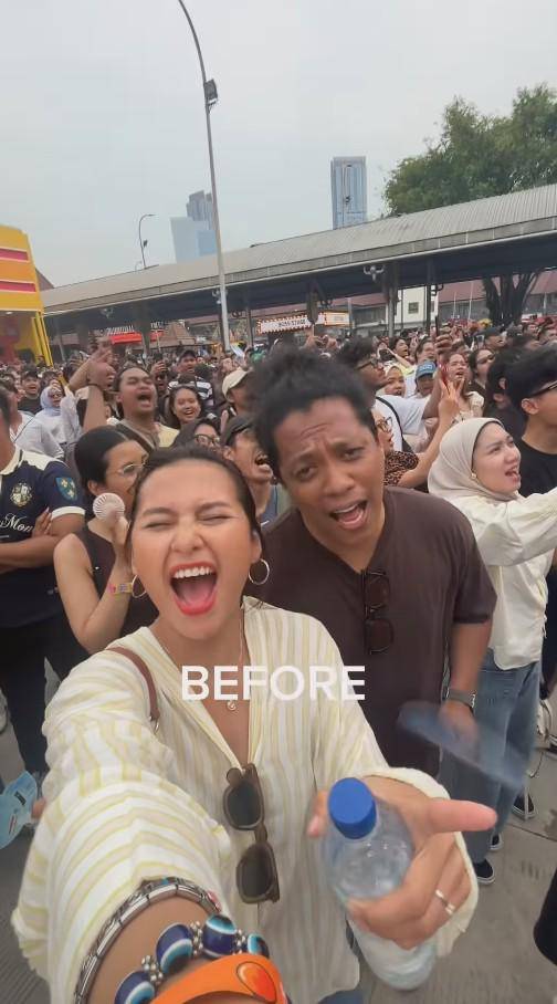 Indah Permatasari Sakit Kaki Nonton Pestapora (Instagram.com/indahpermatas)