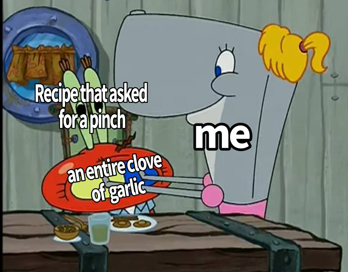 meme SpongeBob tentang bawang
