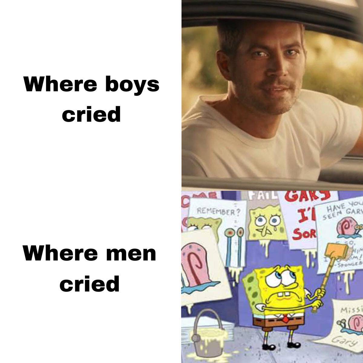 meme momen sedih dalam SpongeBob