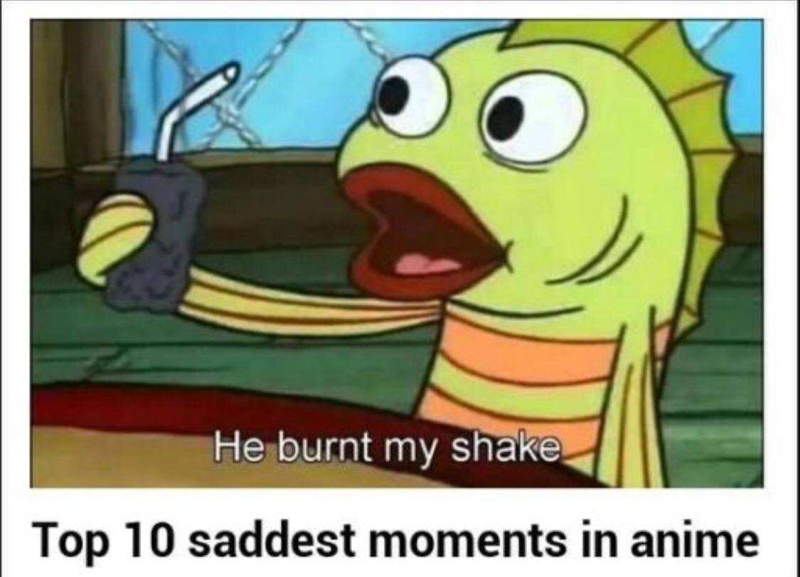 meme momen sedih dalam SpongeBob