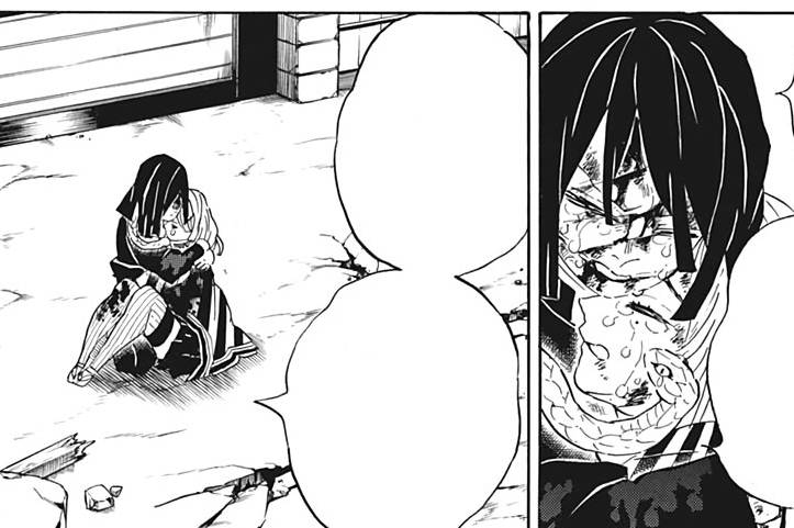 kematian Mitsuri Kanroji dan Obanai Iguro. (dok. Shueisha/Demon Slayer: Kimetsu no Yaiba)