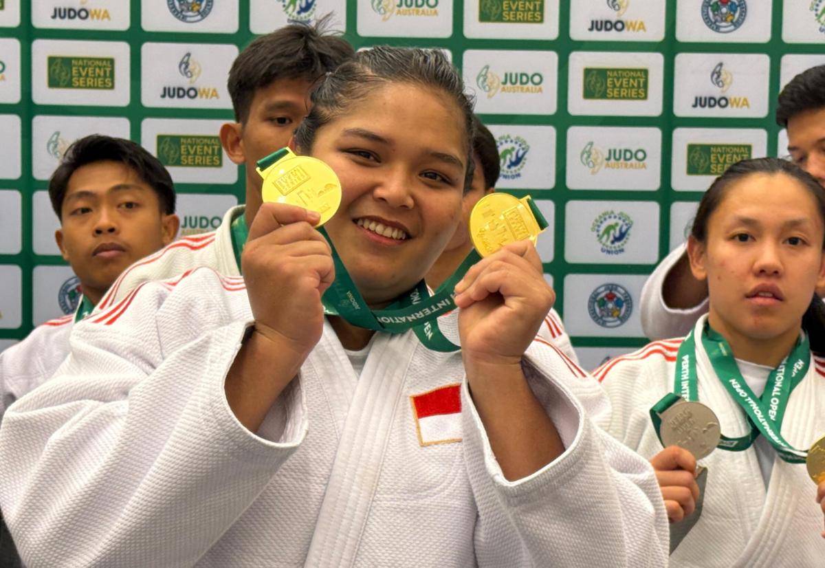 Pejudo andalan Lampung, Indah Permatasari saat di Perth Internasional Open 2025. (IDN Times/istimewa)