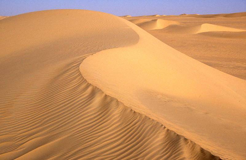 Gurun Tenere, bagian dari Gurun Sahara di Niger, Afrika Barat