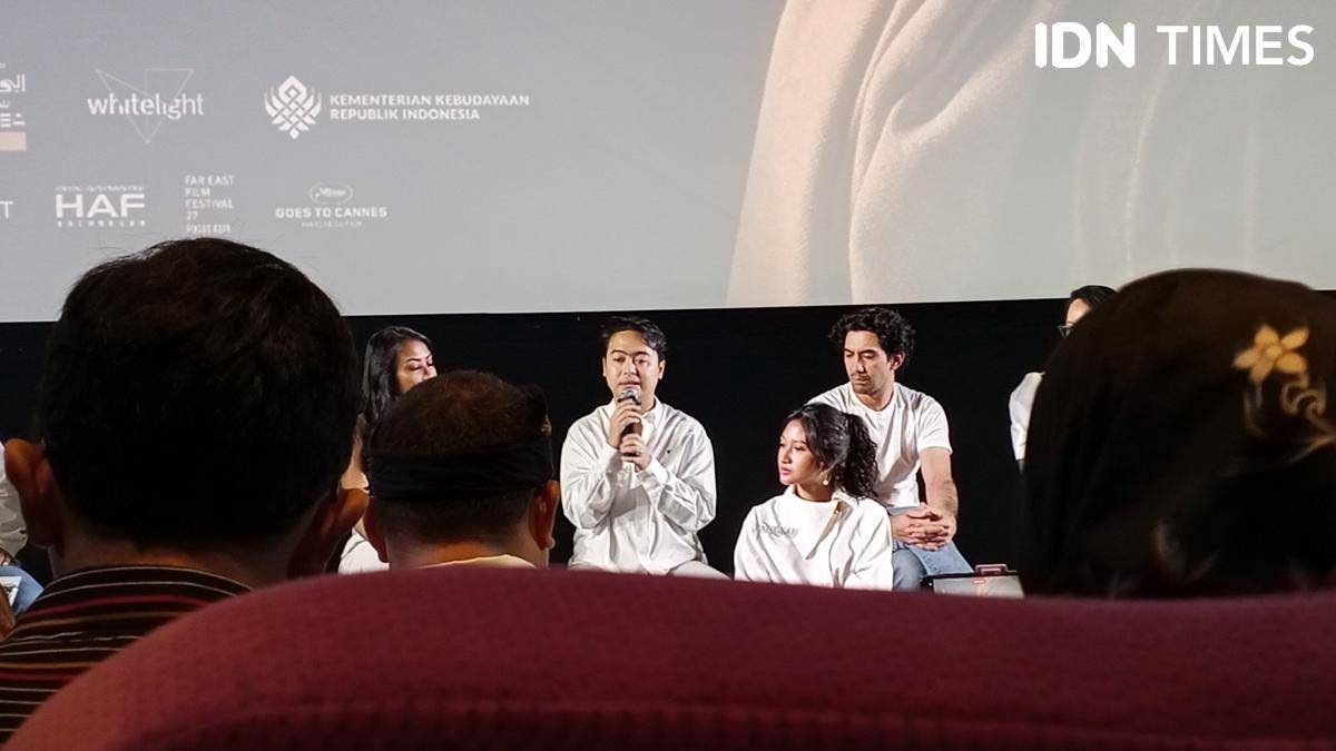 Produser Pangku dalam Konferensi Pers Film Pangku pada Senin (8/9/2025)