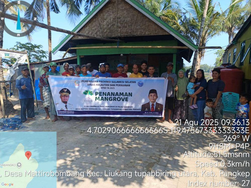 Pemprov Sulsel menggalakkan penanaman mangrove untuk rehabilitasi pesisir. (Dok. Istimewa)