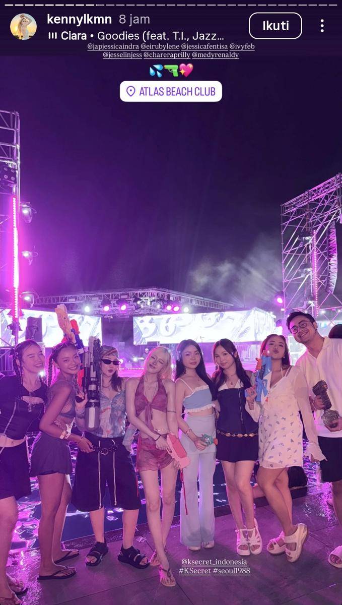 Artis nonton Waterbomb Bali Day 2