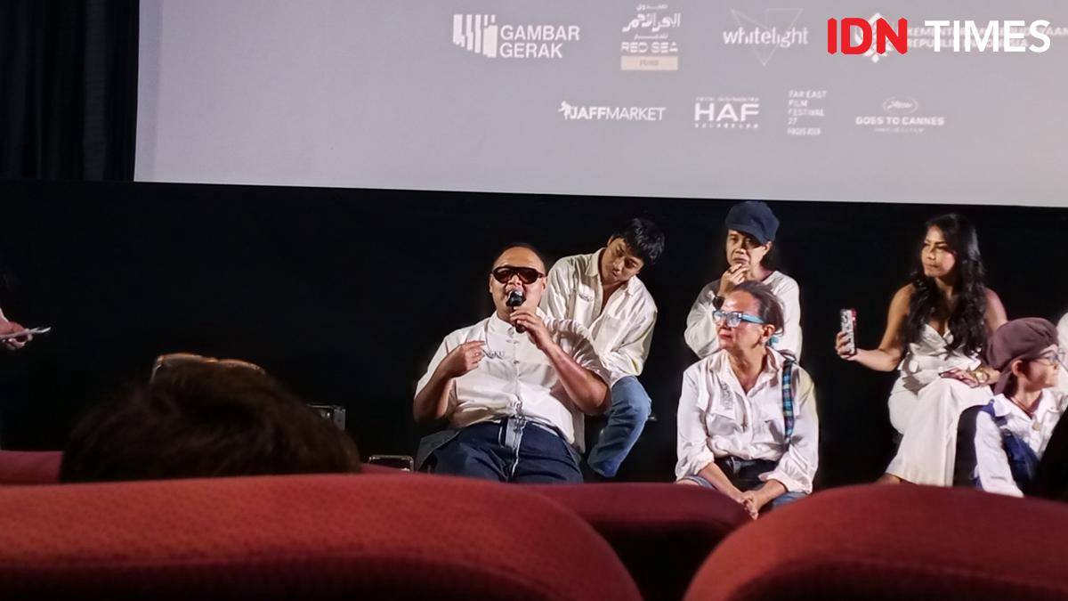Konferensi Pers Film Pangku pada Senin (8/9/2025)