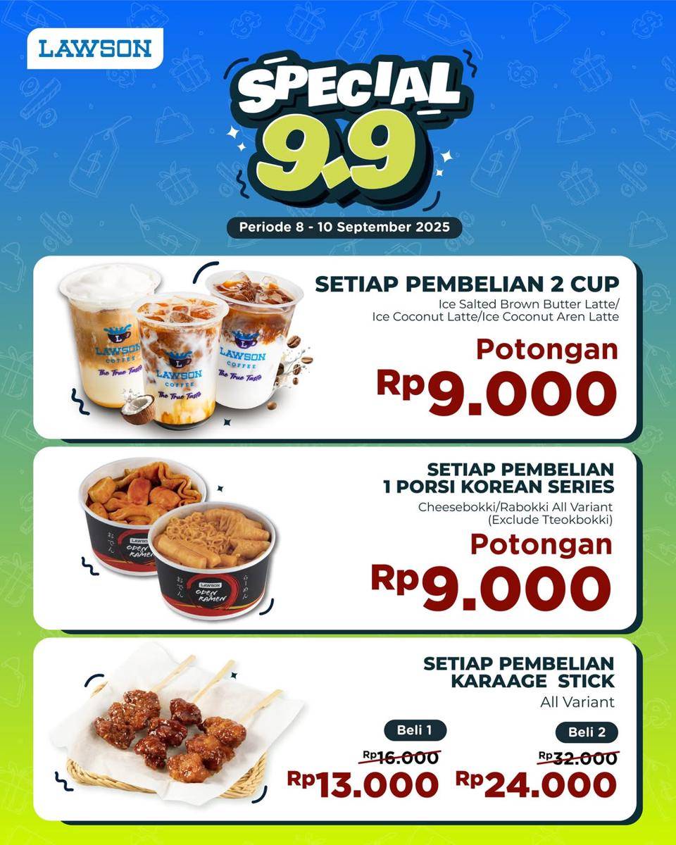 Promo Lawson 9.9 2025
