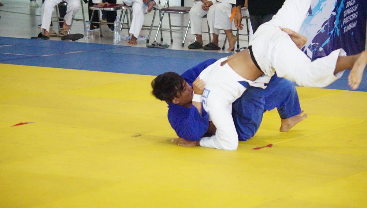 Pertandingan cabor judo di Porda DIY 2025