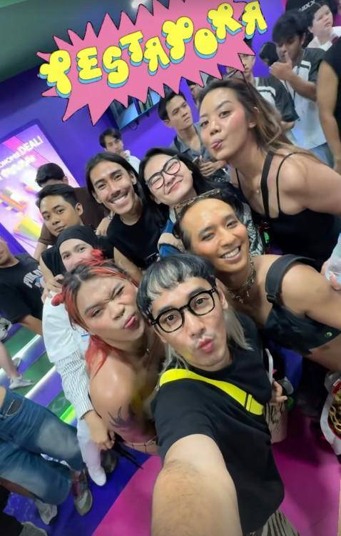 TikTokers Bondol, Ojemo, Sania Leonardo, Moody, Nonik, Titik Jembret dan geng Nonton Pestapora Day 3