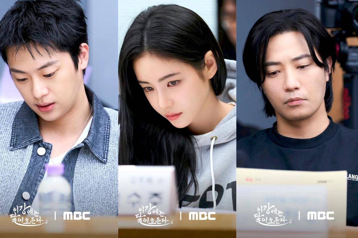 potret script reading drama Korea The Moon Flows in the River (dok. MBC)