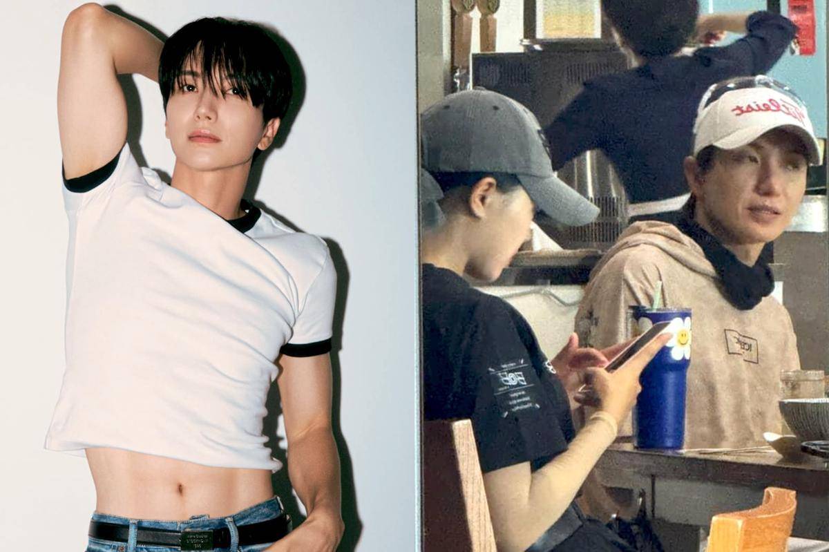 potret Leeteuk Super Junior diduga kencan dengan pegolf profesional 