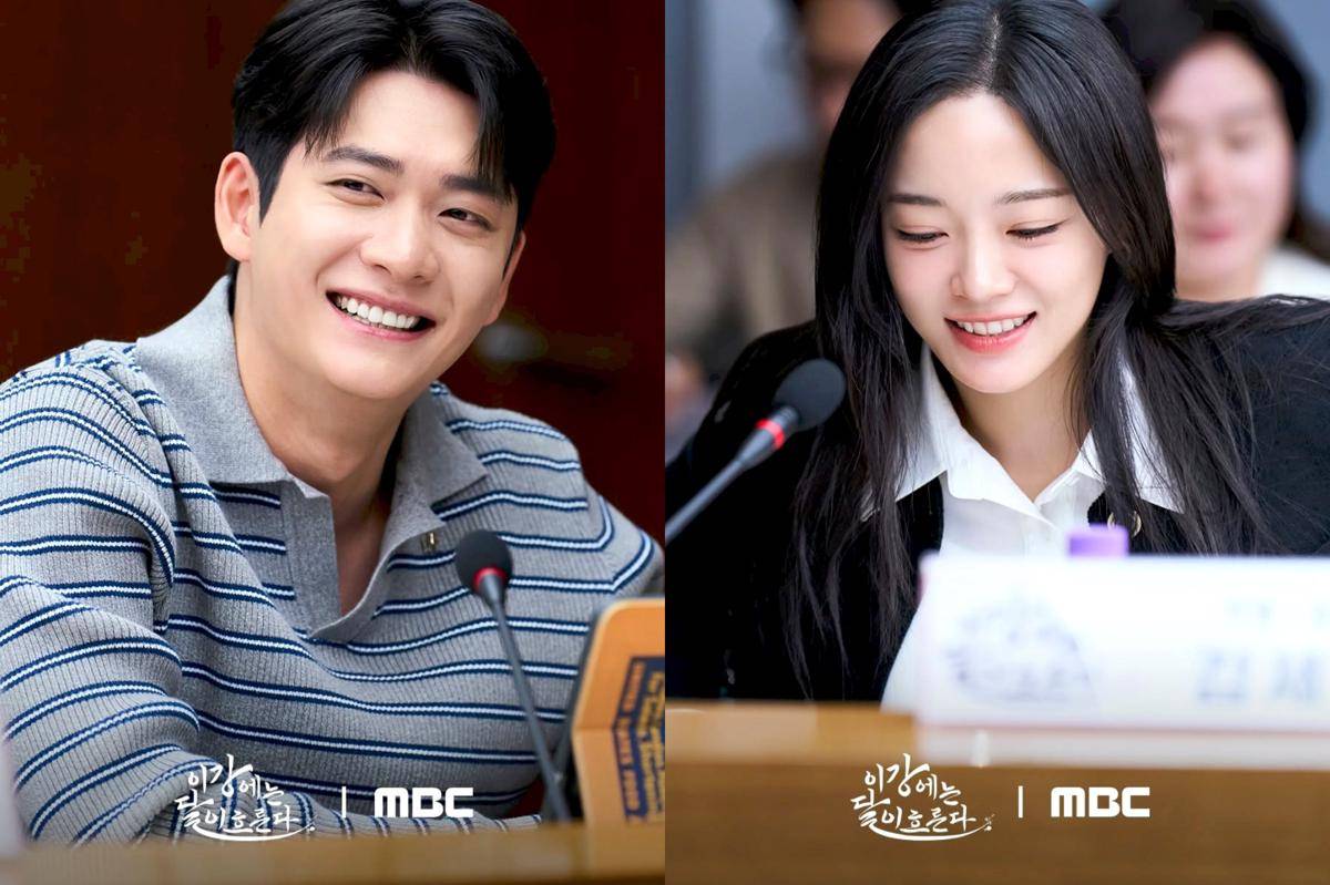 potret script reading drama Korea The Moon Flows in the River (dok. MBC)
