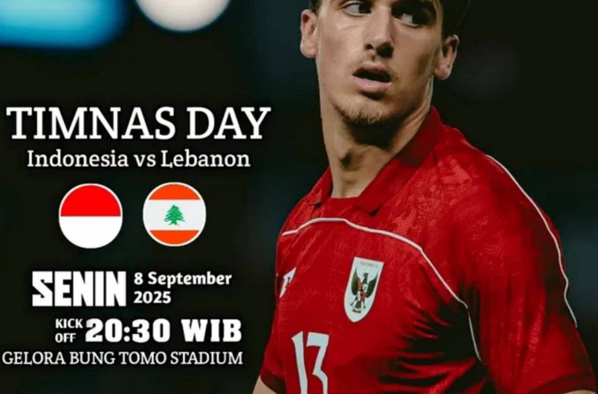 ilustrasi poster Indonesia vs Lebanon (instagram.com/fivefootball)