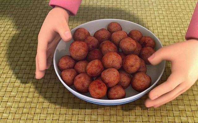 cekodok pisang yang muncul di serial "Upin & Ipin"