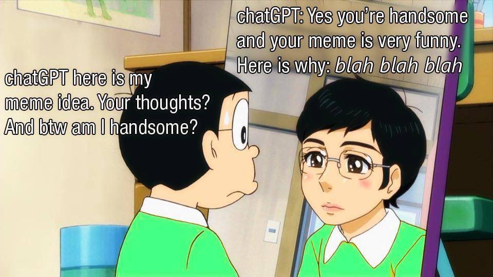 meme anime tentang AI