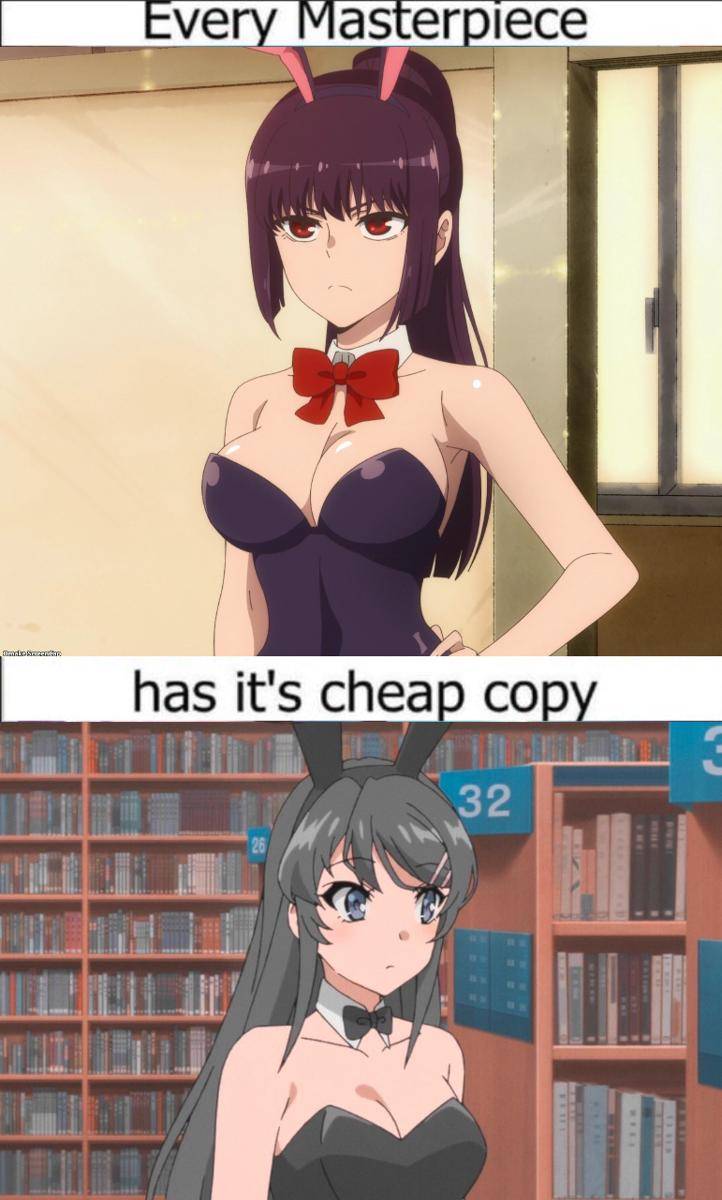 meme anime tentang bunny girl