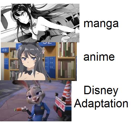 meme anime tentang bunny girl
