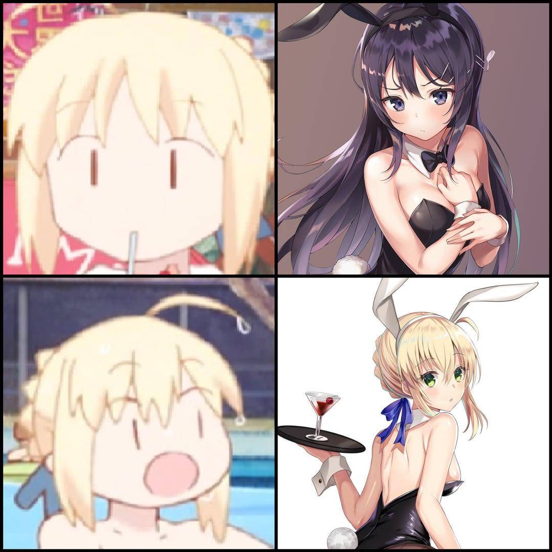 meme anime tentang bunny girl