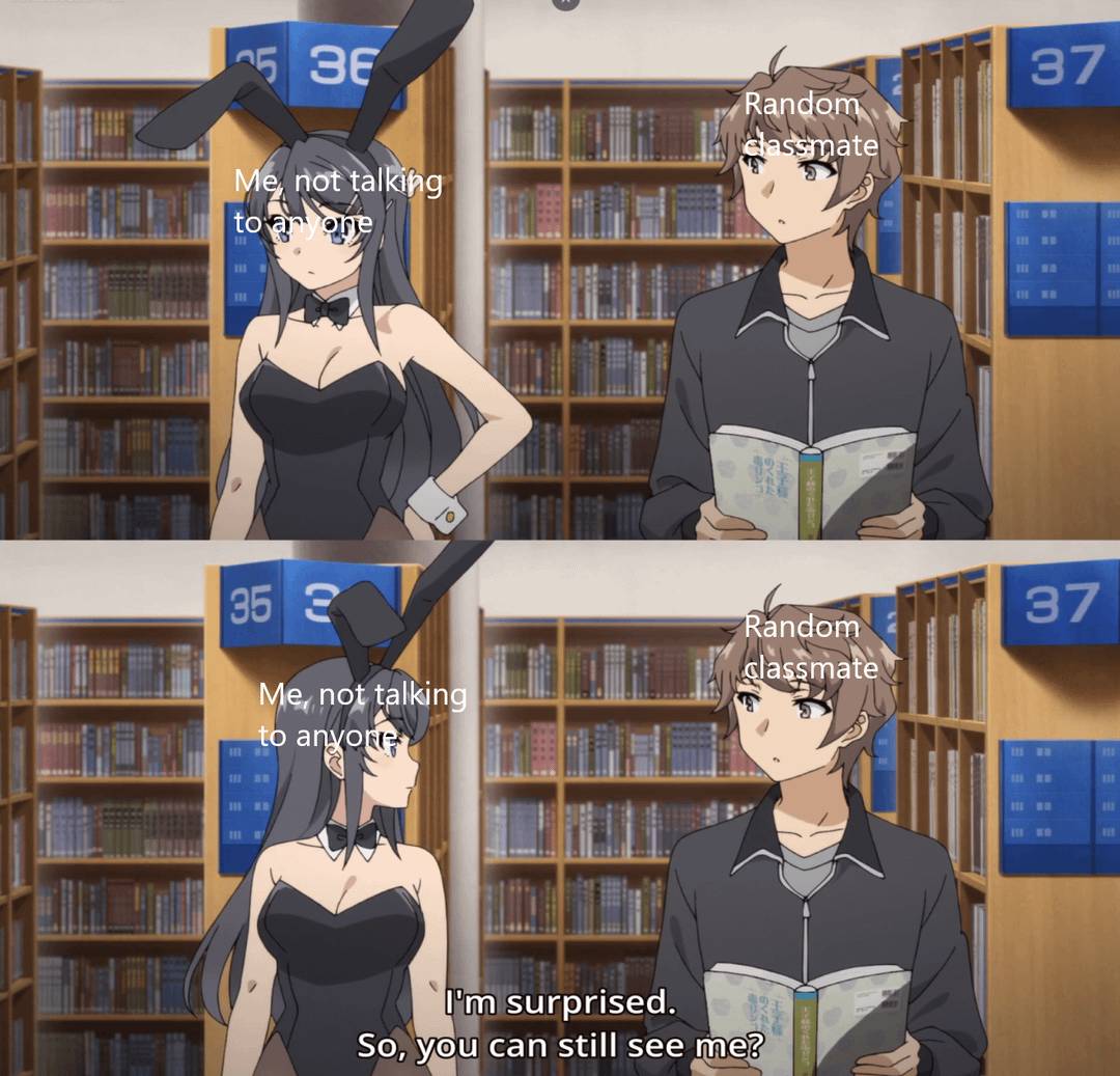 meme anime tentang bunny girl