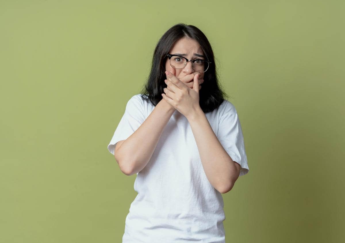 Ilustrasi bau mulut.