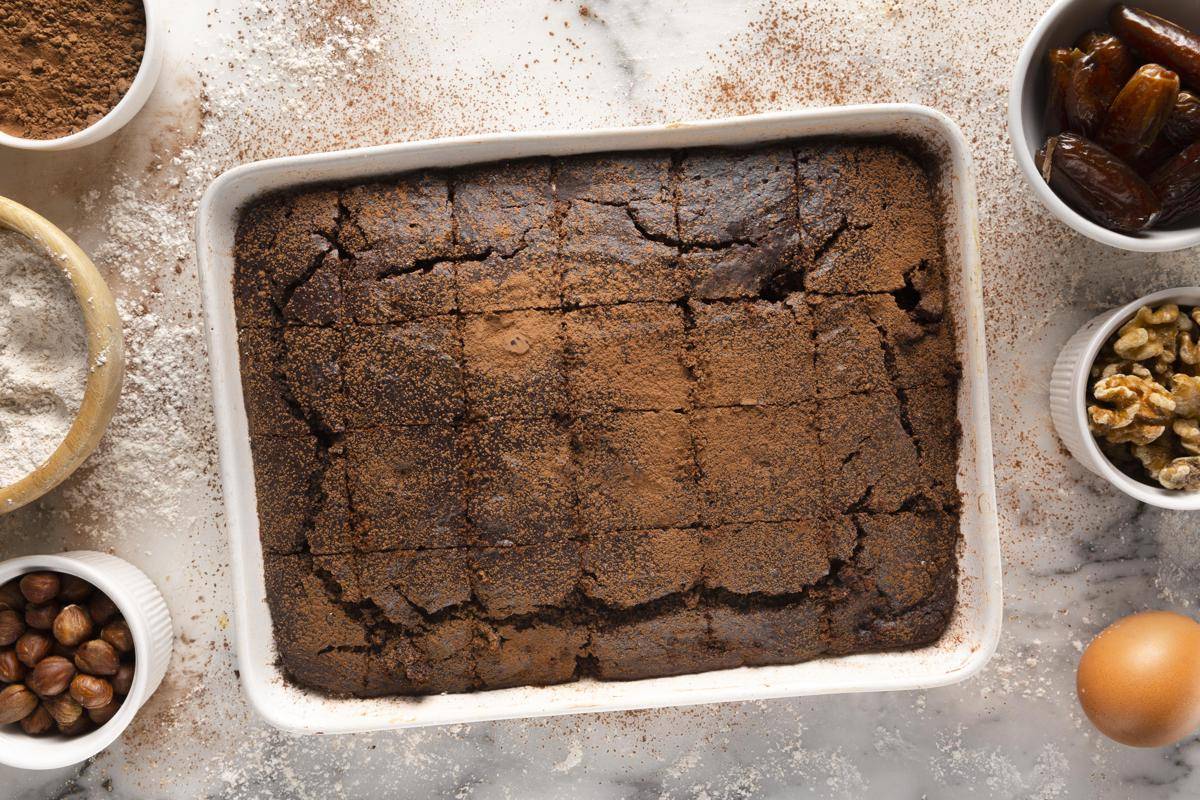 ilustrasi brownies fudgy