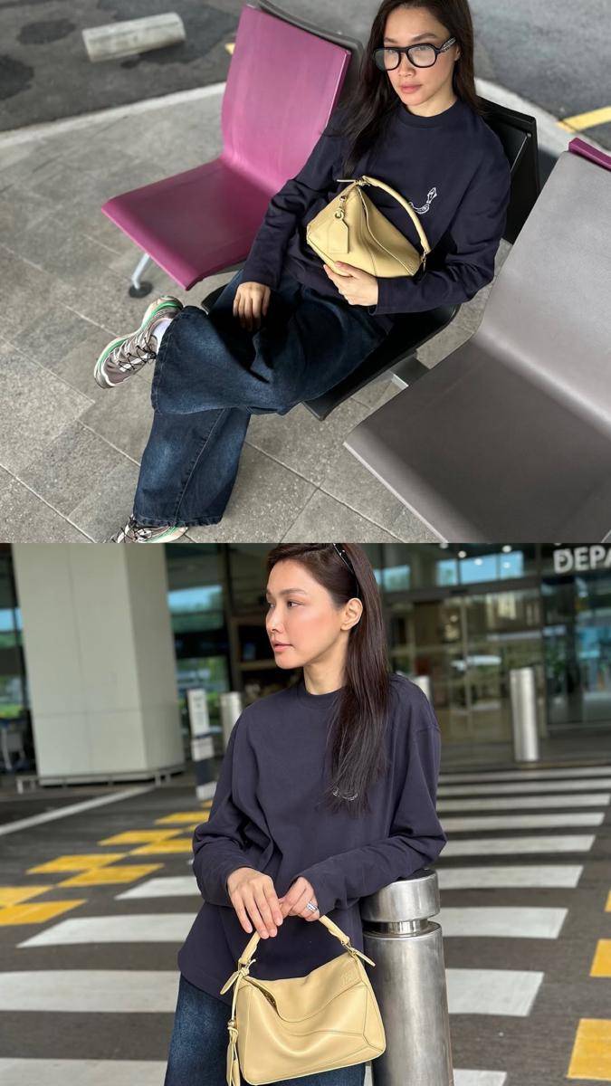 potret OOTD edgy messy style ala Scha Alyahya