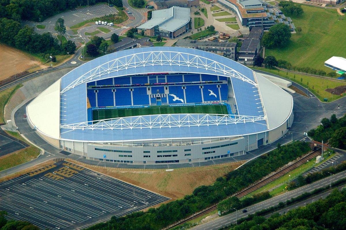 ilustrasi Amex Community Stadium milik Brighton & Hove Albion