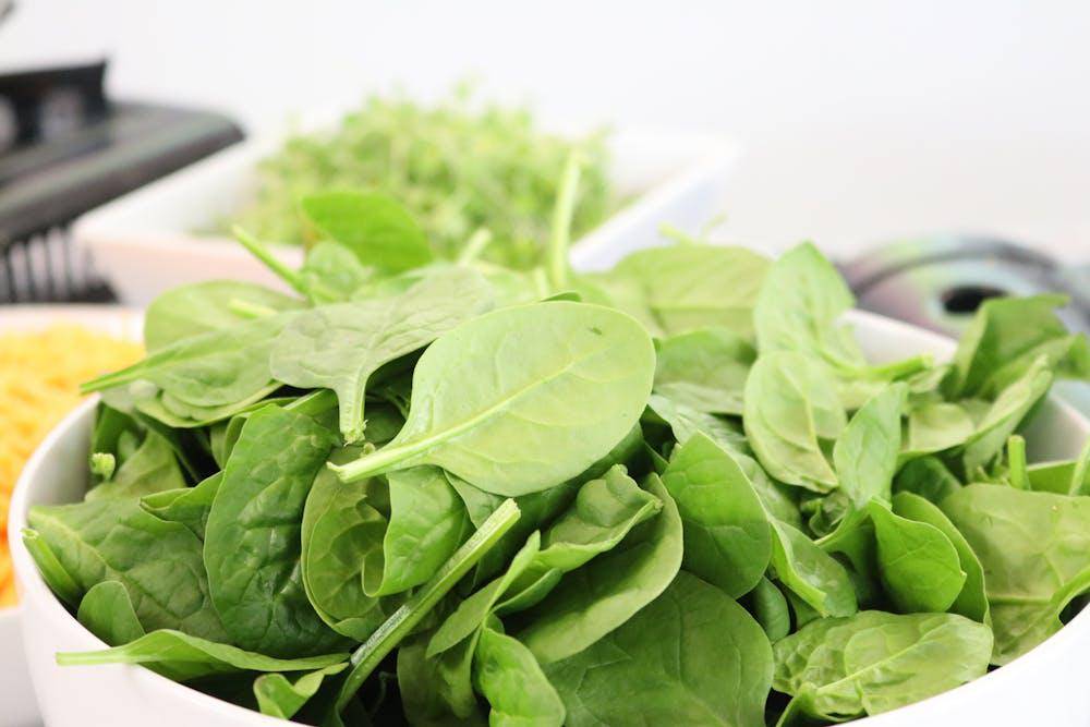 ilustrasi baby spinach 