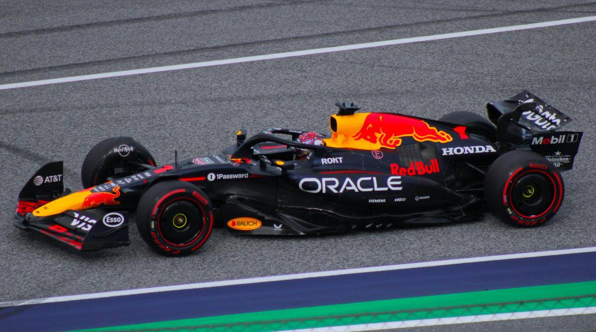 potret mobil Red Bull RB21 di GP Austria 2025