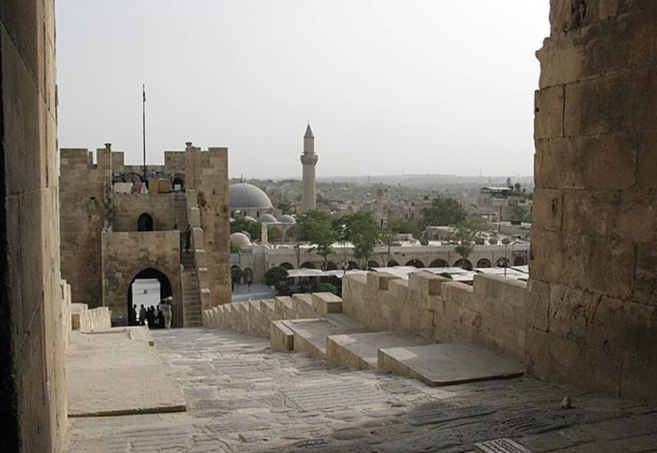 potret Benteng Aleppo, Suriah