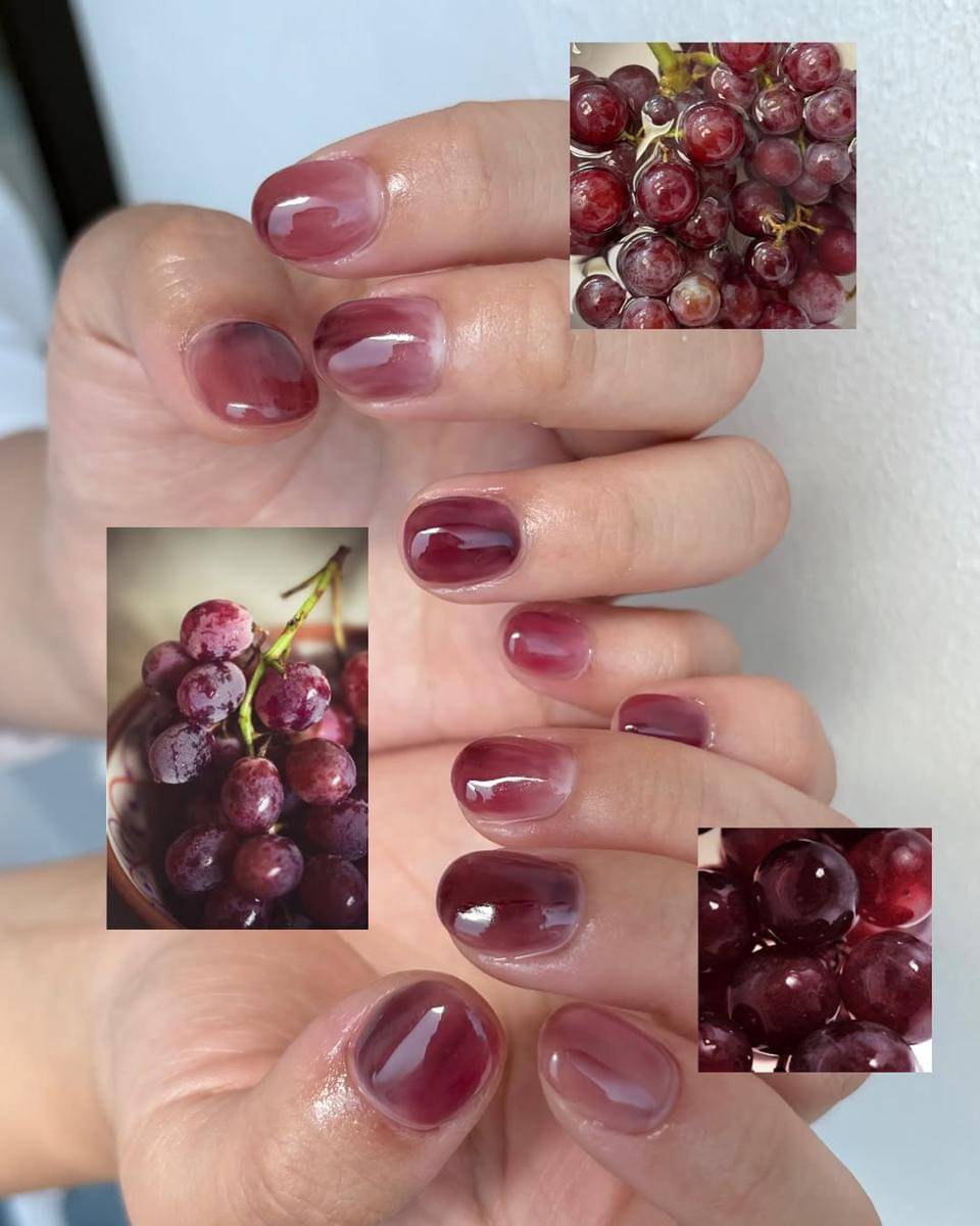 Fruit Peel Manicure (instagram.com/nail.nuha)