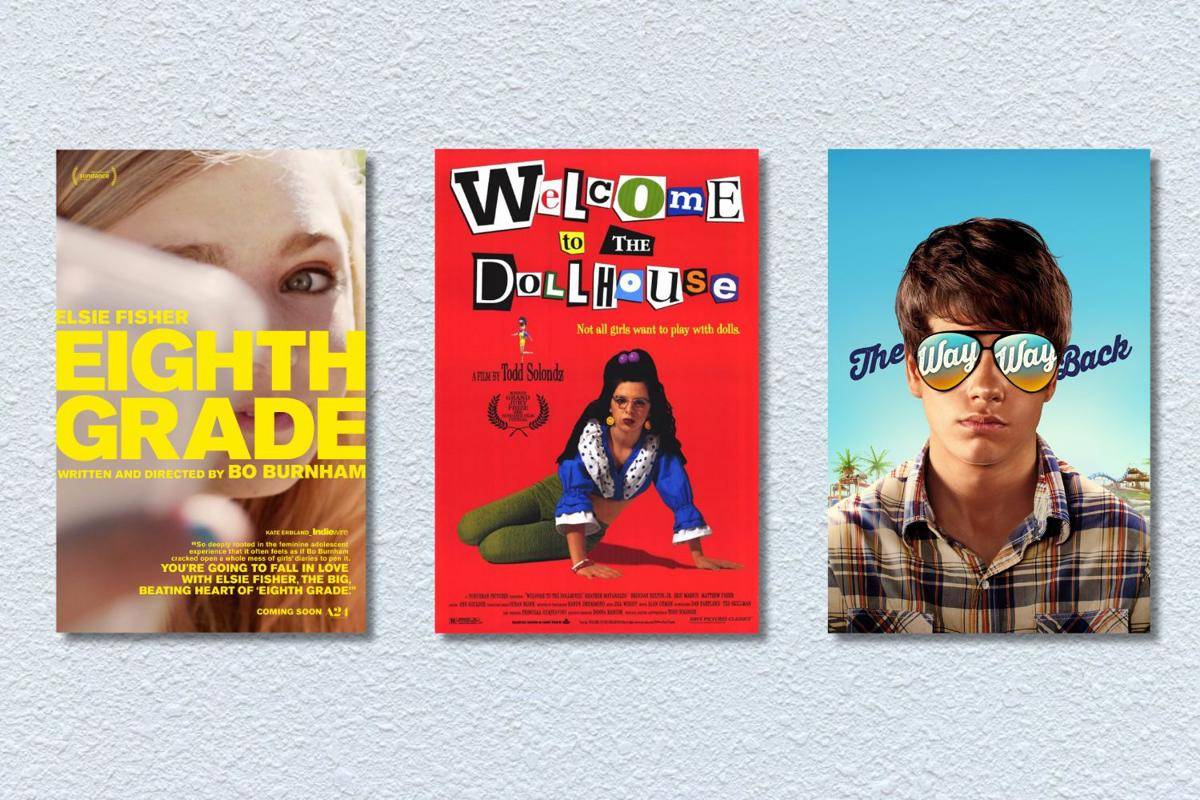 poster film Eighth Grade, Welcome to the Dollhouse dan The Way Way Back