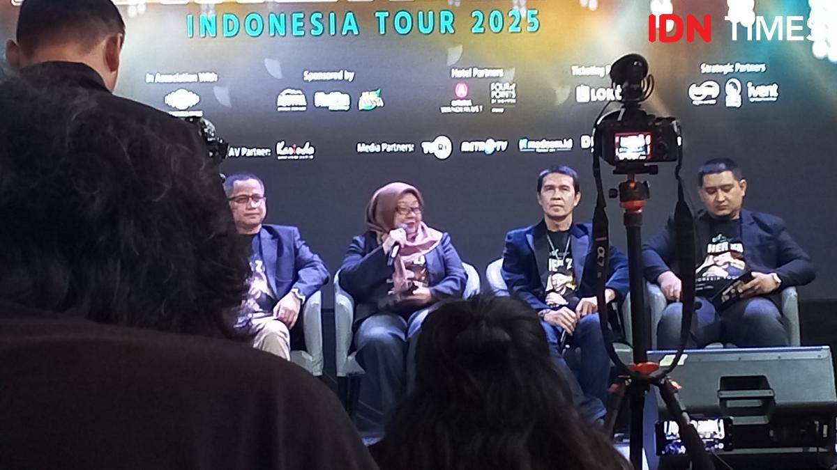 Eliana Noor dalam Konferensi Pers Konser Maher Zain di Indonesia 2025