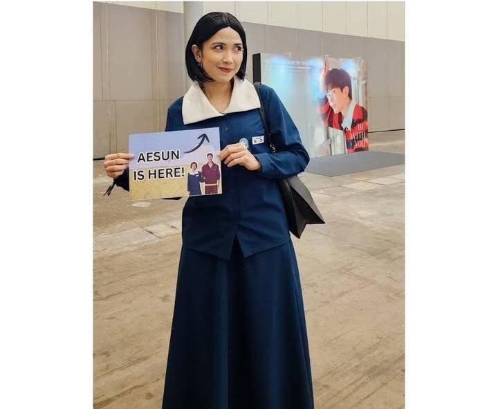 potret Dinda Kanya Dewi jadi Aesun di fan meeting Park Bo Gum