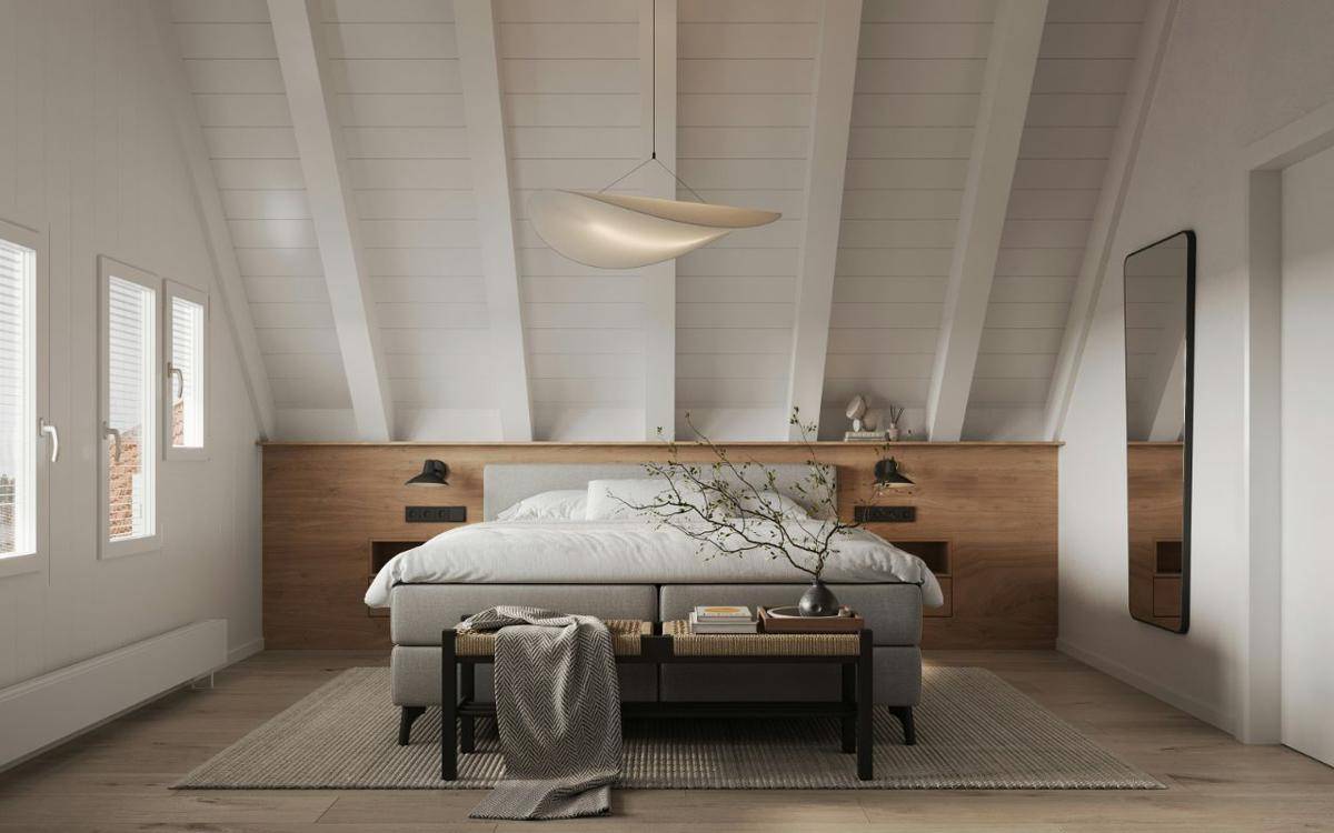 ilustrasi interior bergaya Scandinavian