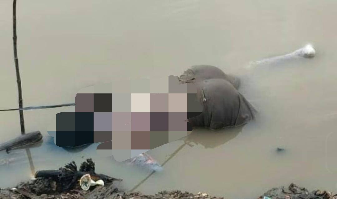 Jasad ODGJ asal OKU Timur ditemukan mengapung di Sungai Ogan. (Dok. Istimewa)