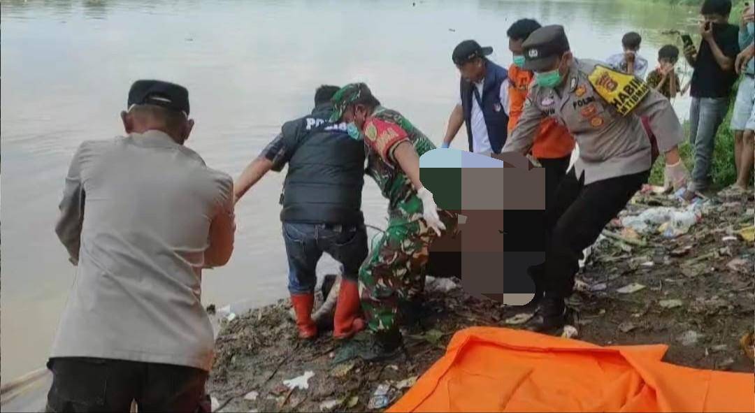 Jasad ODGJ asal OKU Timur ditemukan mengapung di Sungai Ogan. (Dok. Istimewa)